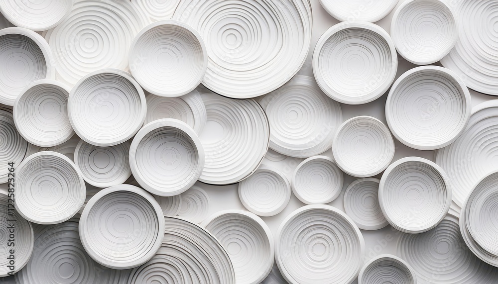 Minimalist White Ring Pattern Wallpaper Banner A Flat Lay Top View of Concentric Circles and Rings, Creating an Abstract yet Captivating Visual Experience for Modern Spaces. Minimalist White Ring Pattern Wallpaper Banner A Flat Lay Top View of Concentric Circles and Rings, Creating an Abstract yet Captivating Visual Experience for Modern Spaces.