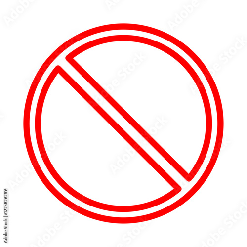Ignore icon outline set sign
