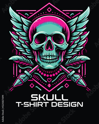 Skull Vector T Shirt Design