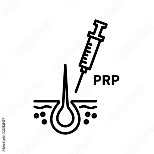 Platelet rich plasma icon outline set sign