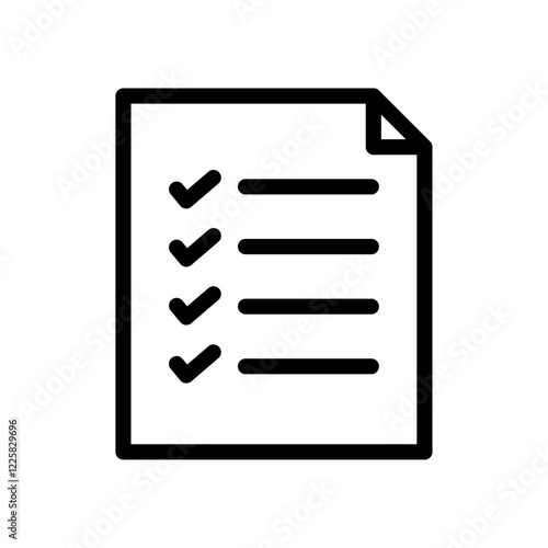 Table of contents icon outline set sign