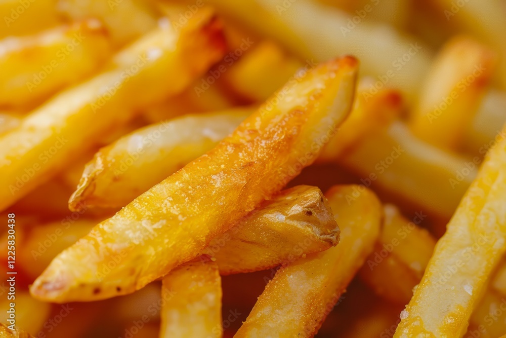Photo of Big pile of fresh yellow french fries. Food photo for backdrops or recipes Photo of Big pile of fresh yellow french fries. Food photo for backdrops or recipes