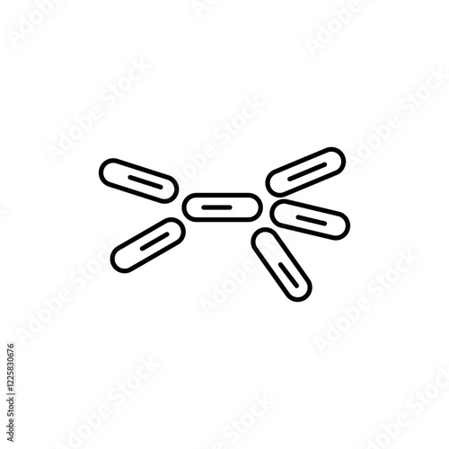 Yeast icon outline set sign