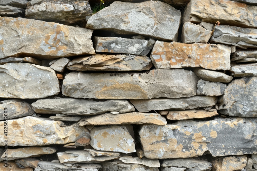 Photo of Old grey and brown long stone wall. Background texture for backdrops or mapping Photo of Old grey and brown long stone wall. Background texture for backdrops or mapping