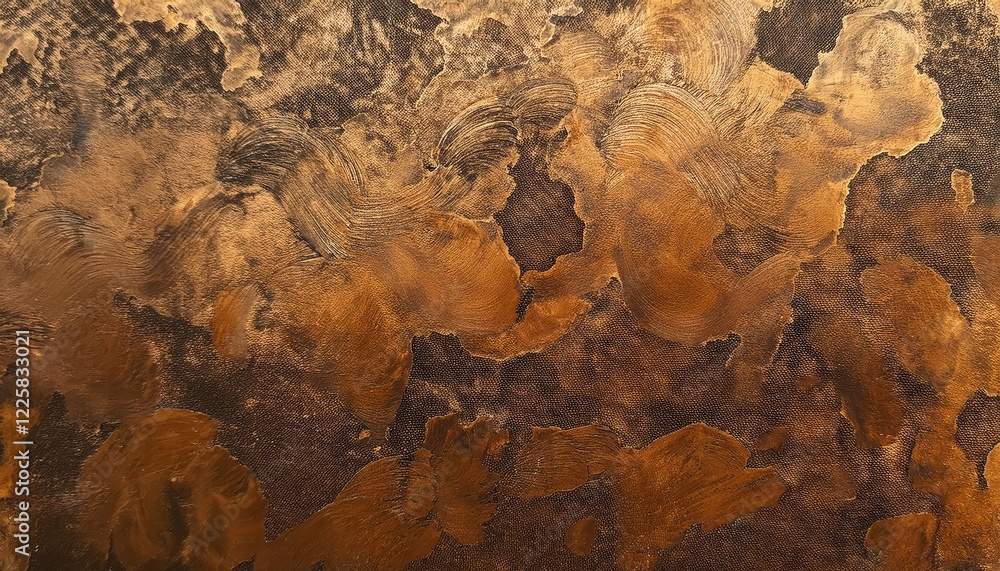 Fototapeta premium Rustic Charm of Rusty Metals A Grunge Copper Bronze Texture Wallpaper with a Rich Gold Background Effect, Perfect for Adding Authentic Vintage Flair to Your Designs.