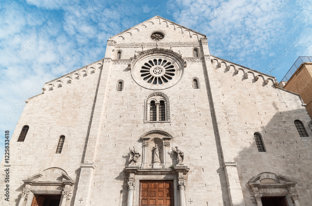 Metropolitan Cathedral-Basilica of San Sabino in the historic center of Bari, Puglia.