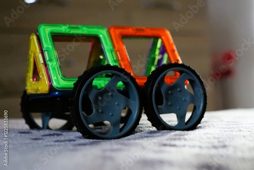 This is a Colorful Toy Car Model designed specifically for Creative Play and Educational Learning photo