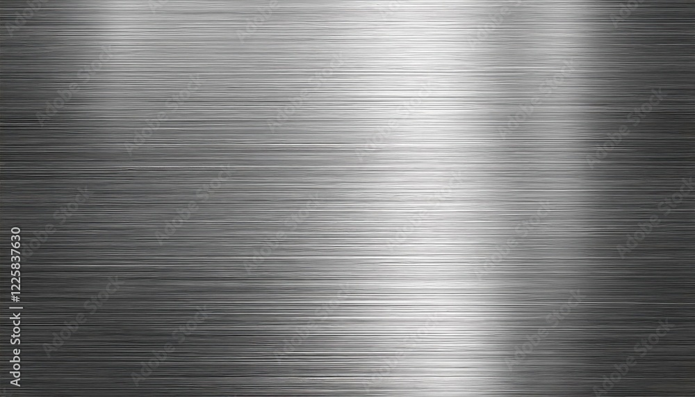 Striking Metallic Brushed Silver Texture Closeup of Reflective Surface Showcasing a Shimmering Highlight with Subtle Grain and Scratches, Perfect for Industrial or Futuristic Designs Striking Metallic Brushed Silver Texture Closeup of Reflective Surface Showcasing a Shimmering Highlight with Subtle Grain and Scratches, Perfect for Industrial or Futuristic Designs