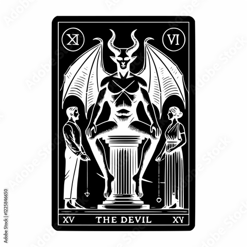 Iconic Representation of The Devil Tarot