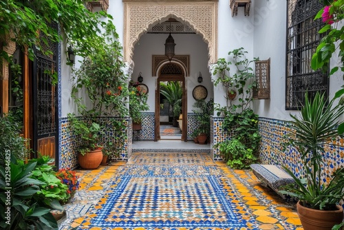 Serene Splendor: Exploring a Traditional Moroccan Riad with Exquisite Architecture and Decorations