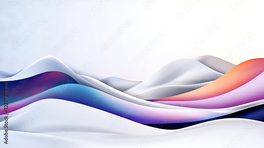 Abstract colorful waves flowing smoothly, creating a dynamic and elegant design. Abstract colorful waves flowing smoothly, creating a dynamic and elegant design.