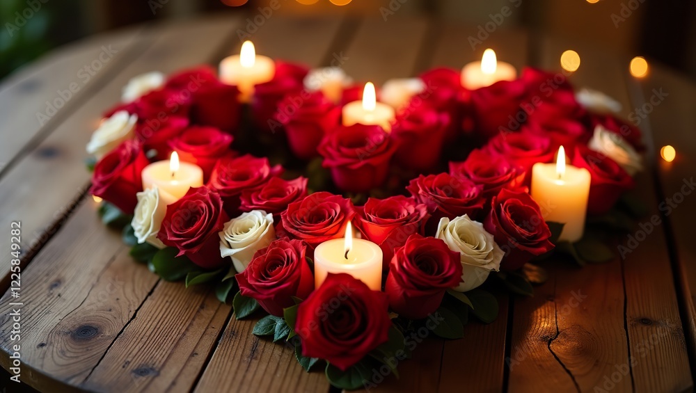 Obraz premium candles and roses