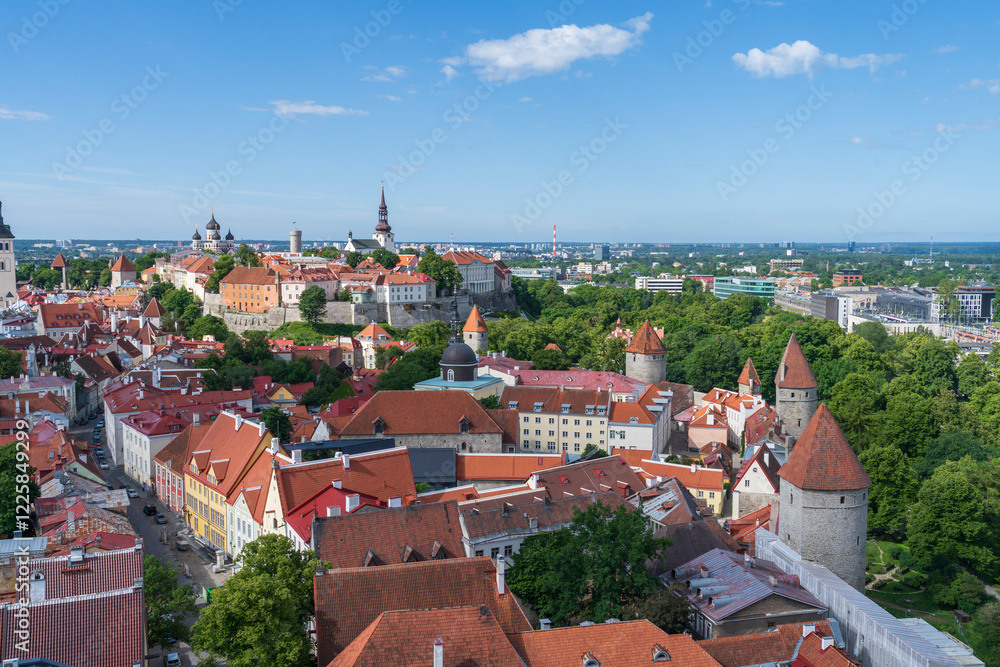 Obraz premium The old town of Tallinn in Estonia