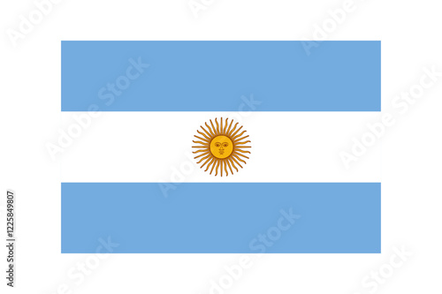 vector illustration of the Argentina flag. patriotic concept