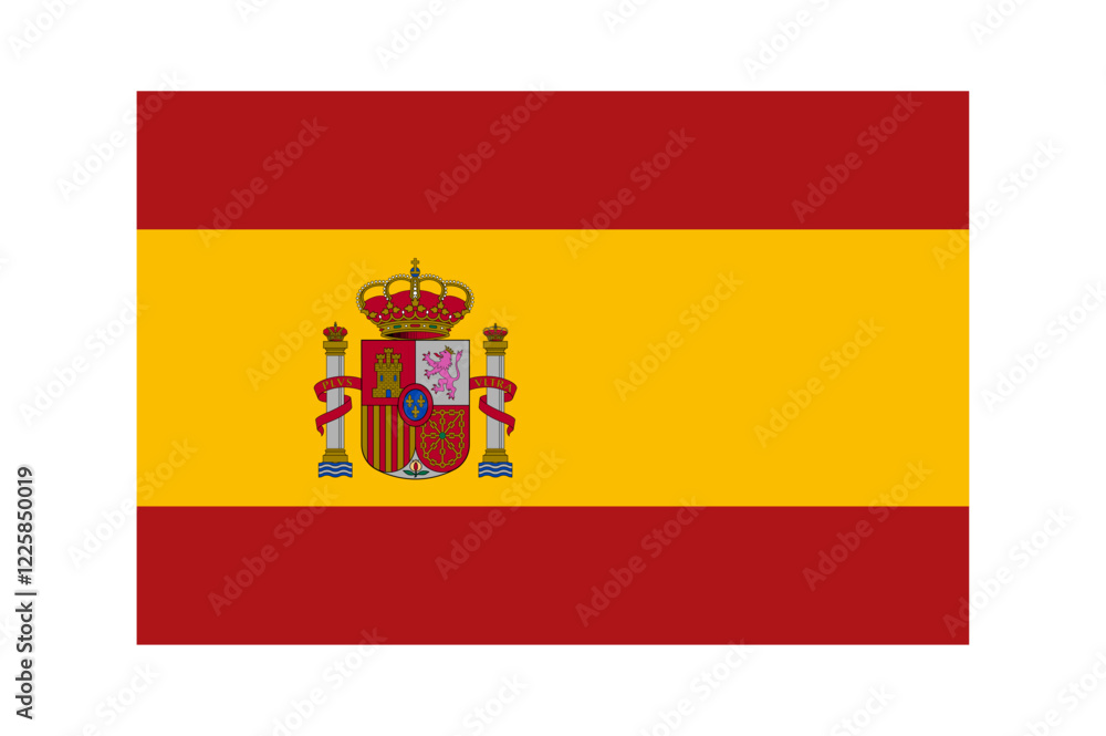 Vector Spain flag, Spain flag illustration, Spain flag picture, Spain flag image Vector Spain flag, Spain flag illustration, Spain flag picture, Spain flag image