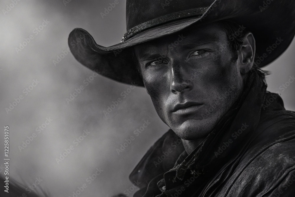 Portrait photo of a handsome cowboy
Portrait photo of a handsome cowboy