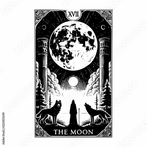 The Moon Tarot Design and Mystical Forces
