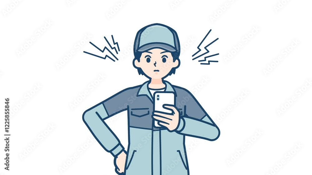 delivery man_smartphone angry_with alpha channel.mov delivery man_smartphone angry_with alpha channel.mov