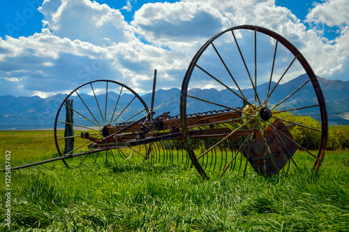 Obraz na plátně old farm equipment