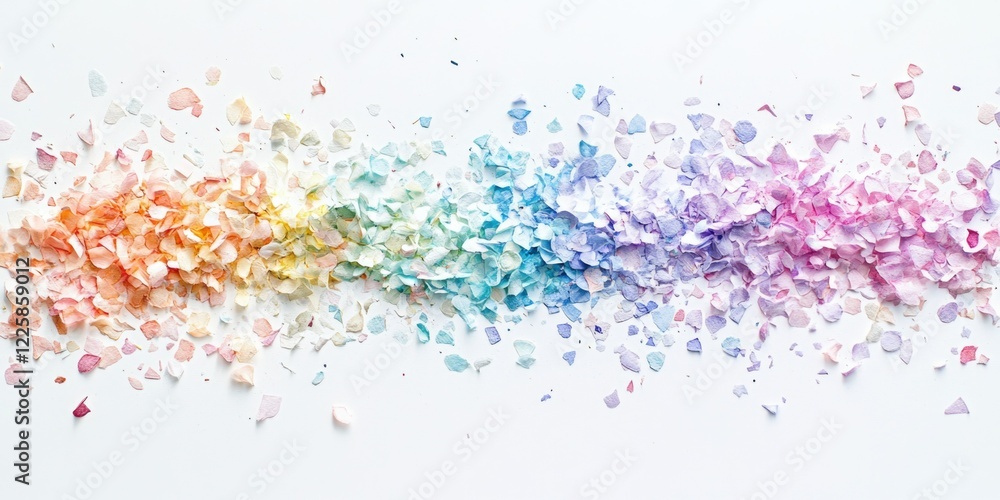 Rainbow Confetti Art Rainbow Confetti Art