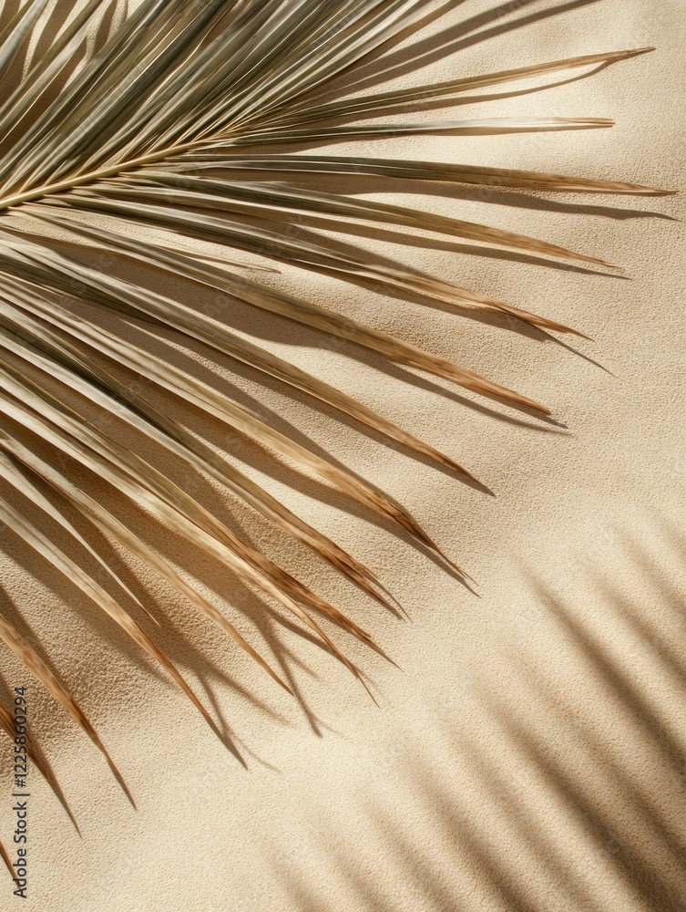 Obraz premium Beachside Palm Leaf