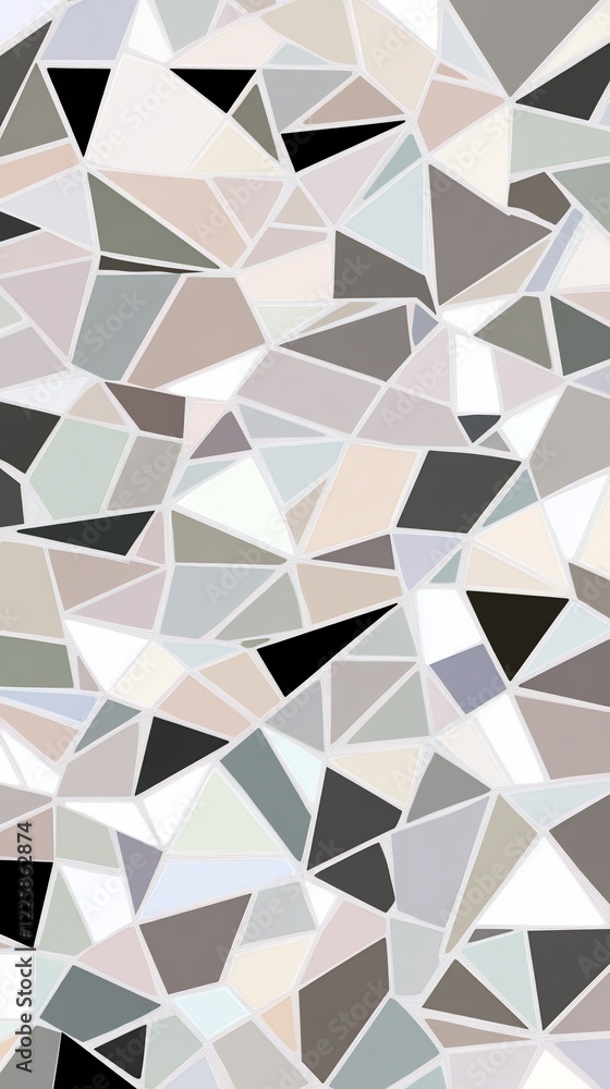 Abstract geometric pattern with pastel and neutral triangles. Abstract geometric pattern with pastel and neutral triangles.
