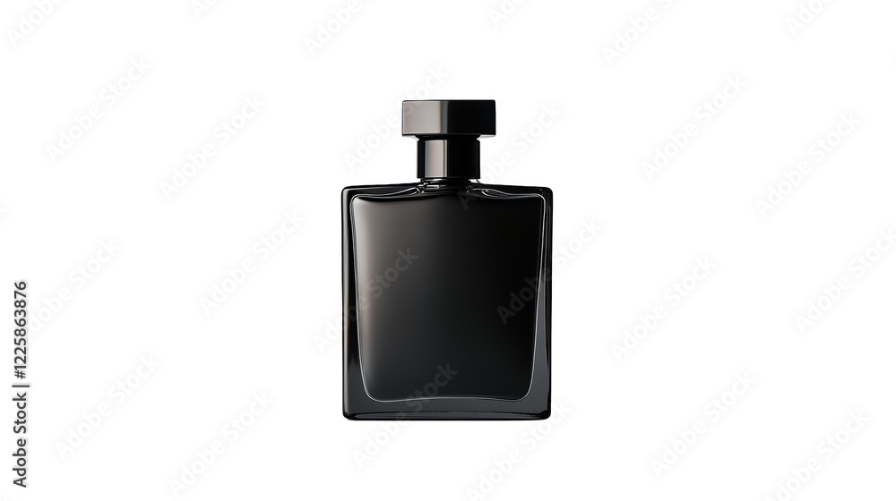 Elegant Black Perfume Bottle Mockup for Branding and Advertising Elegant Black Perfume Bottle Mockup for Branding and Advertising