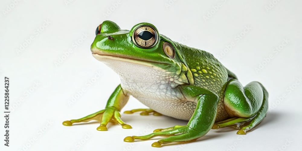 Fototapeta premium Frog on a White Background
