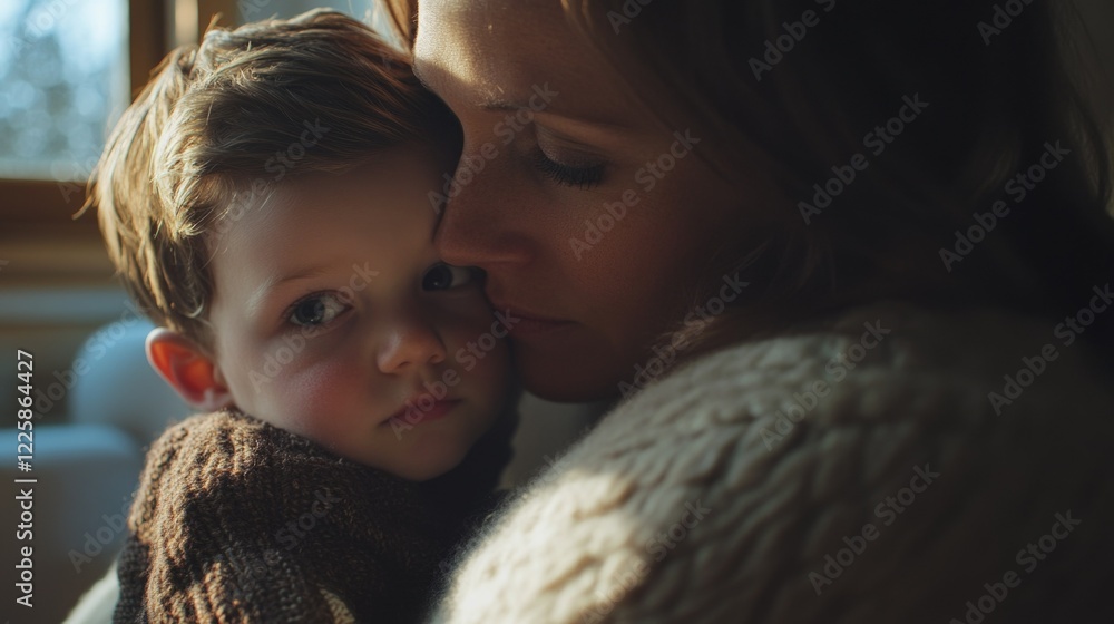 Obraz premium Heartwarming Mother-Son Moment