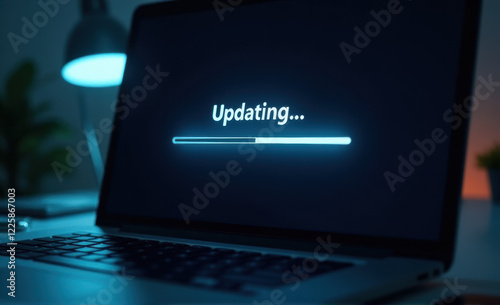 laptop computer with updating screen