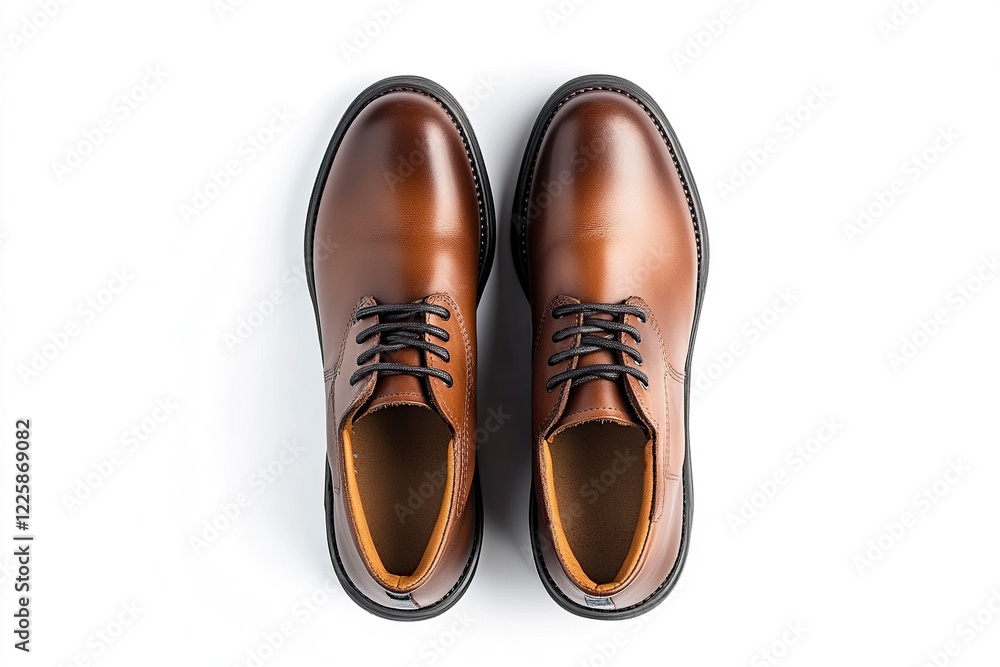 Elegant Brown Leather Oxfords: A Classic Minimalist Shoe Design Elegant Brown Leather Oxfords: A Classic Minimalist Shoe Design