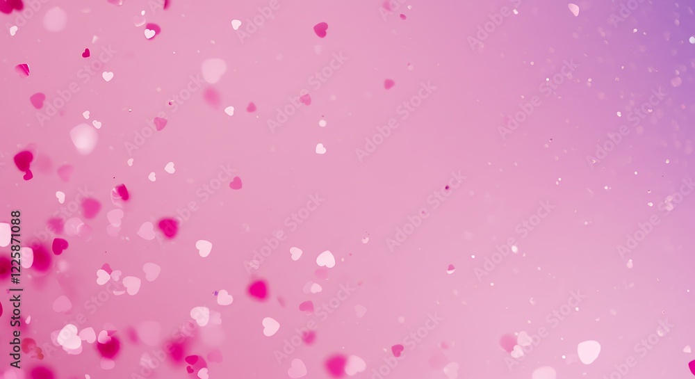 Pink Heart Background Valentine's Day Romantic Design Pink Heart Background Valentine's Day Romantic Design