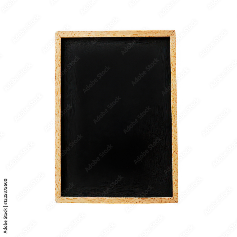 A wooden-framed black chalkboard, suitable for writing or drawing, Transparent Background. A wooden-framed black chalkboard, suitable for writing or drawing, Transparent Background.