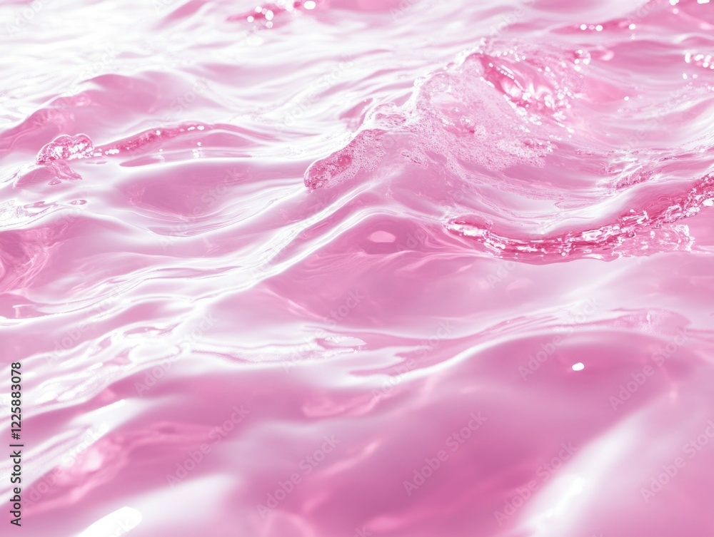 Bubbly Pink Foamy Surface Water Bubbly Pink Foamy Surface Water