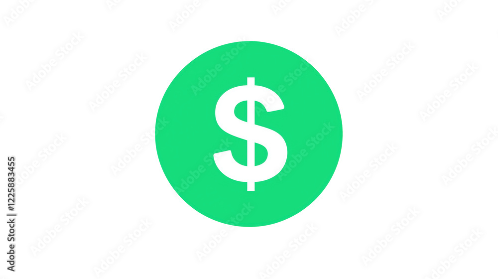 Green Circle Dollar Sign Icon Financial Money Currency Payment Green Circle Dollar Sign Icon Financial Money Currency Payment