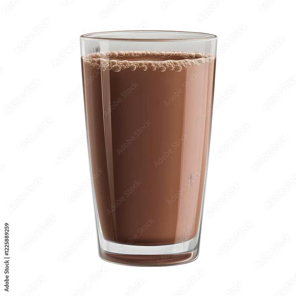 Chocolate milk in a glass Chocolate milk in a glass