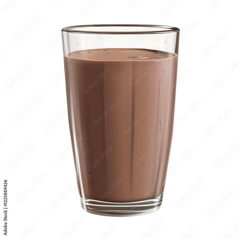 Chocolate milk in a glass Chocolate milk in a glass