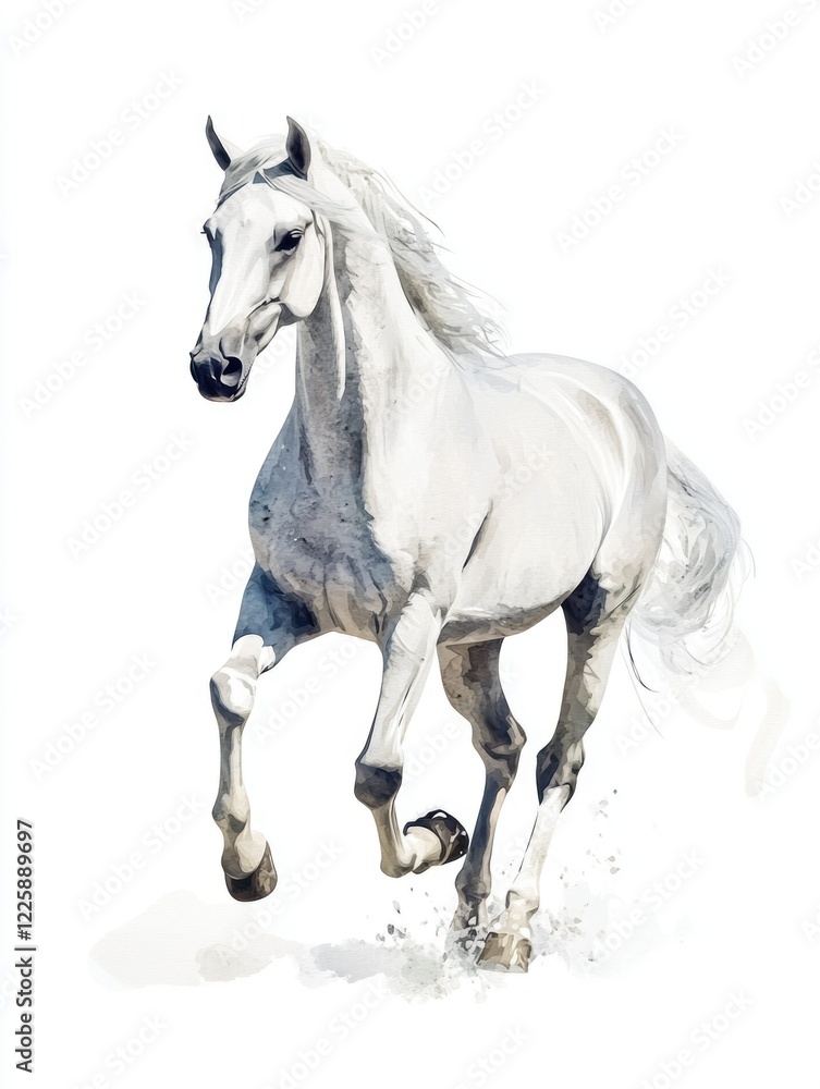 Obraz premium White Equestrian Artwork