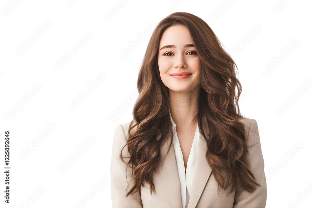 Young business woman smiling with arms crossed Young business woman smiling with arms crossed