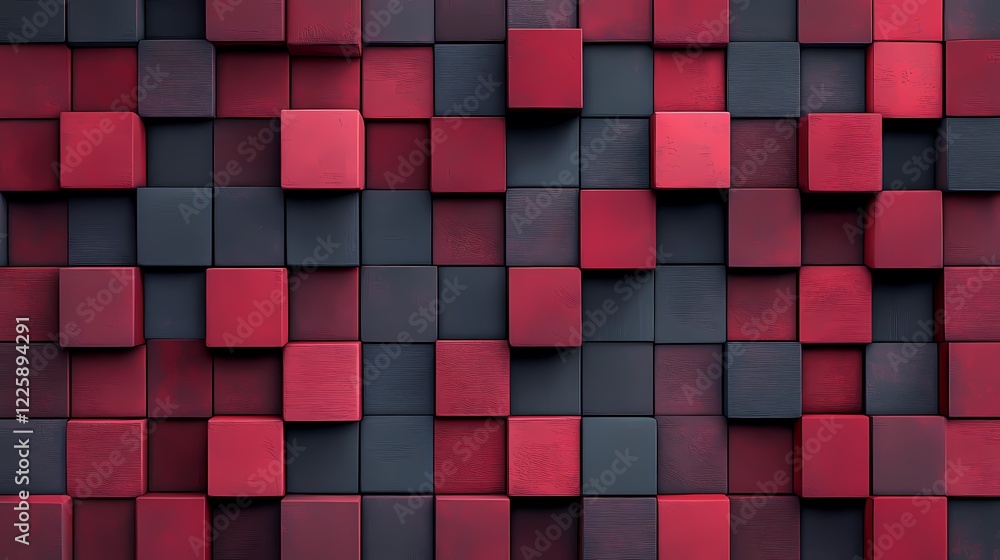 A Modern 3D Cube Pattern Seamless Background A Modern 3D Cube Pattern Seamless Background