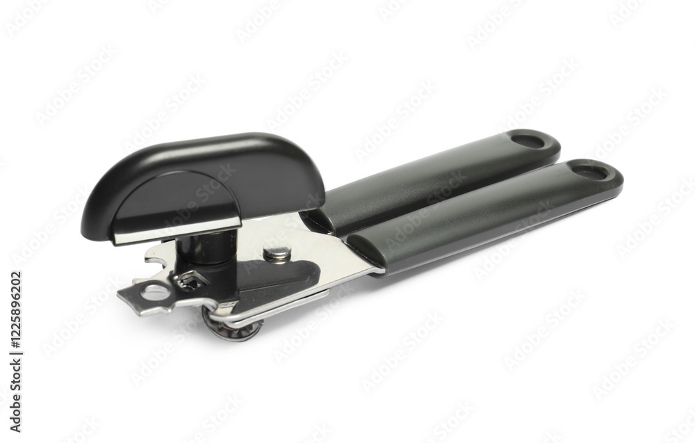 One can opener isolated on white. Kitchen utensil One can opener isolated on white. Kitchen utensil