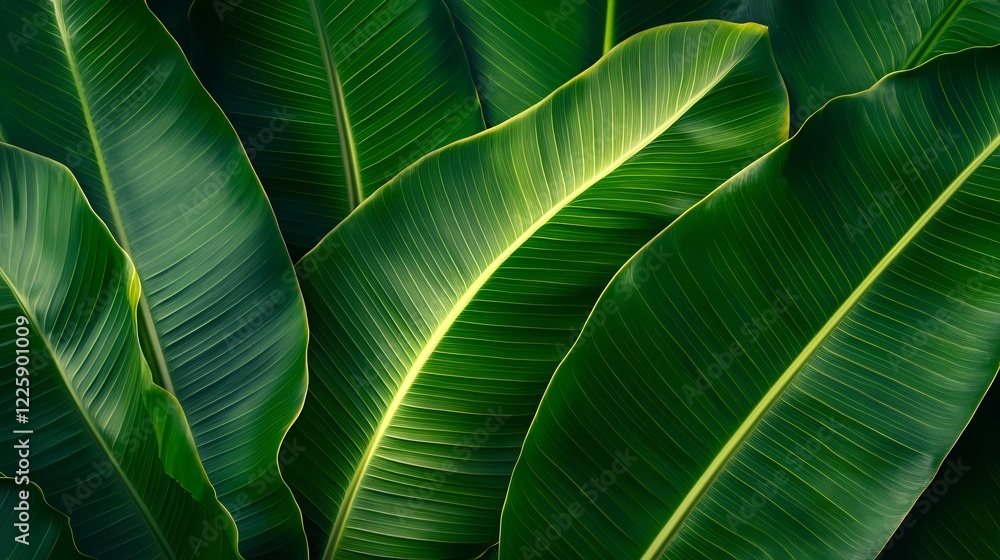 A Seamless Tropical Leaf Pattern in Vibrant Colors A Seamless Tropical Leaf Pattern in Vibrant Colors