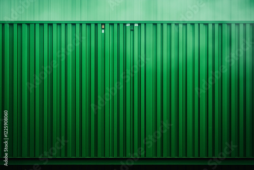 Grüner Container in moderner Lagerumgebung

 photo