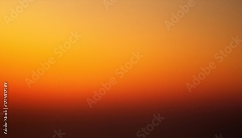 Grainy, Burning Orange Yellow Gradient Banner with Fiery Noise Texture and Ample Copy Space, Emulating a Hot Summers Day Scorcher for Advertisement or Creative Design Purposes