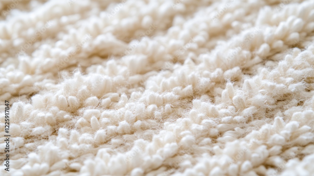 Close-up texture of soft white woolen fabric with fluffy threads Close-up texture of soft white woolen fabric with fluffy threads