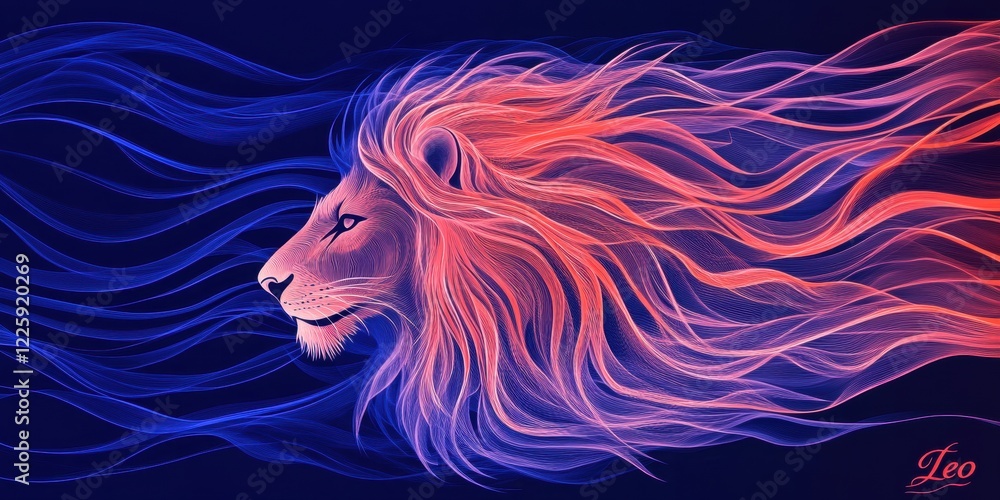 Illustration of a majestic lion symbolizing the zodiac sign Leo. Perfect for astrology themes, horoscopes, and zodiac-inspired designs, capturing Leo's strength and charisma. Illustration of a majestic lion symbolizing the zodiac sign Leo. Perfect for astrology themes, horoscopes, and zodiac-inspired designs, capturing Leo's strength and charisma.