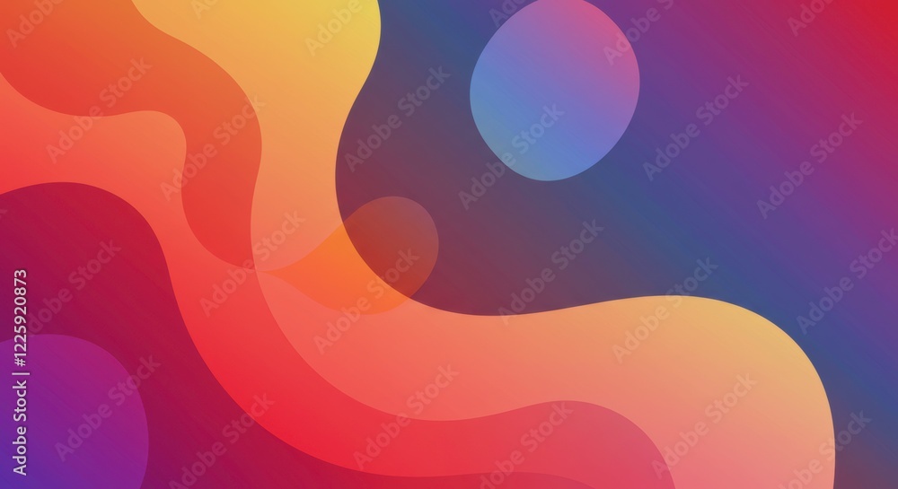 Abstract Gradient: A visually engaging gradient composed of fluid, overlapping layers of warm and cool colors, creates a sense of depth, movement, and dynamic energy. Abstract Gradient: A visually engaging gradient composed of fluid, overlapping layers of warm and cool colors, creates a sense of depth, movement, and dynamic energy.