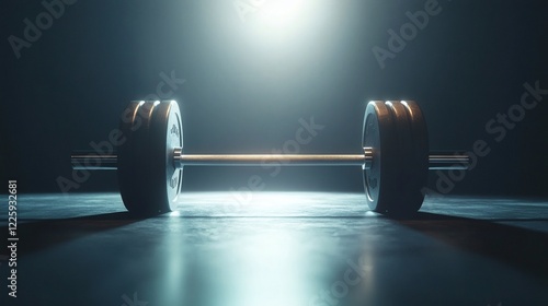 Strength, Fitness, and Weightlifting: A Barbell's Silhouette