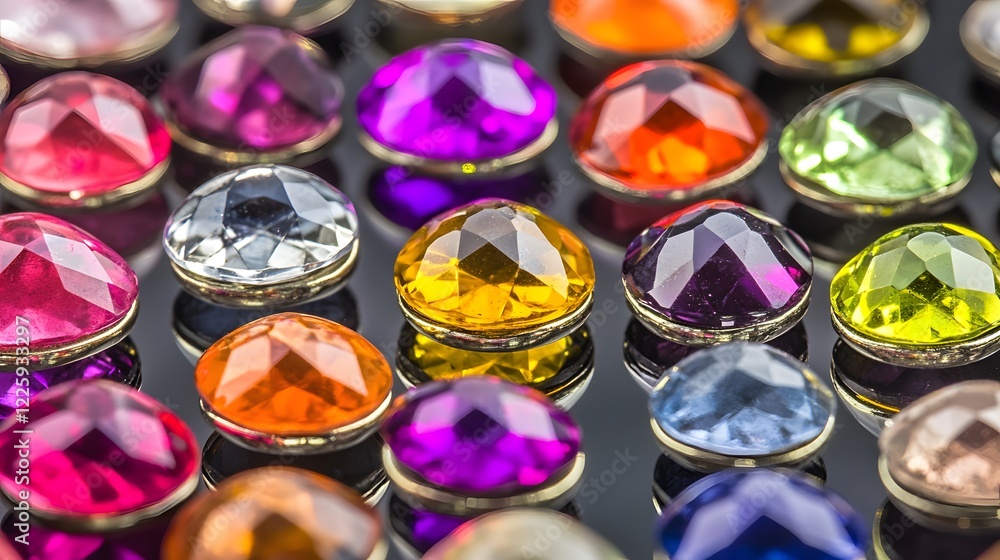 Vibrant Colorful Gemstones Close Up Shot Vibrant Colorful Gemstones Close Up Shot
