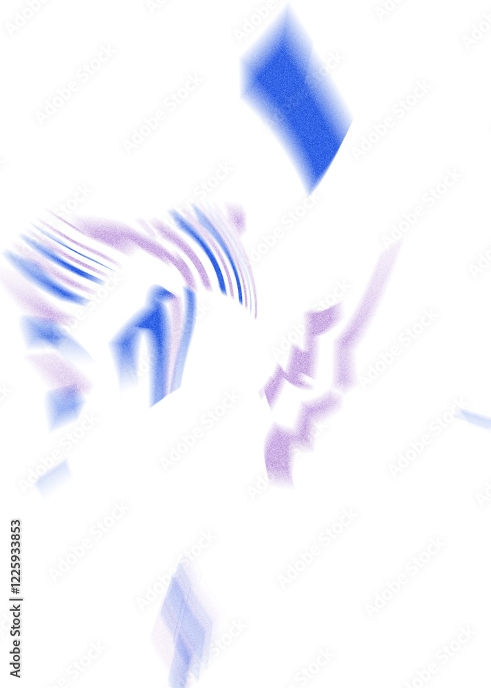 Fototapeta premium An abstract transparent iridescent color blur design element.